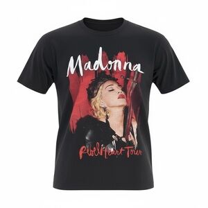 🔥 Madonna Rebel Heart Tour Tee 💄 Mic Drop‎ Energy Size M